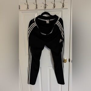 Adidas Mens Black and White Soccer Pants